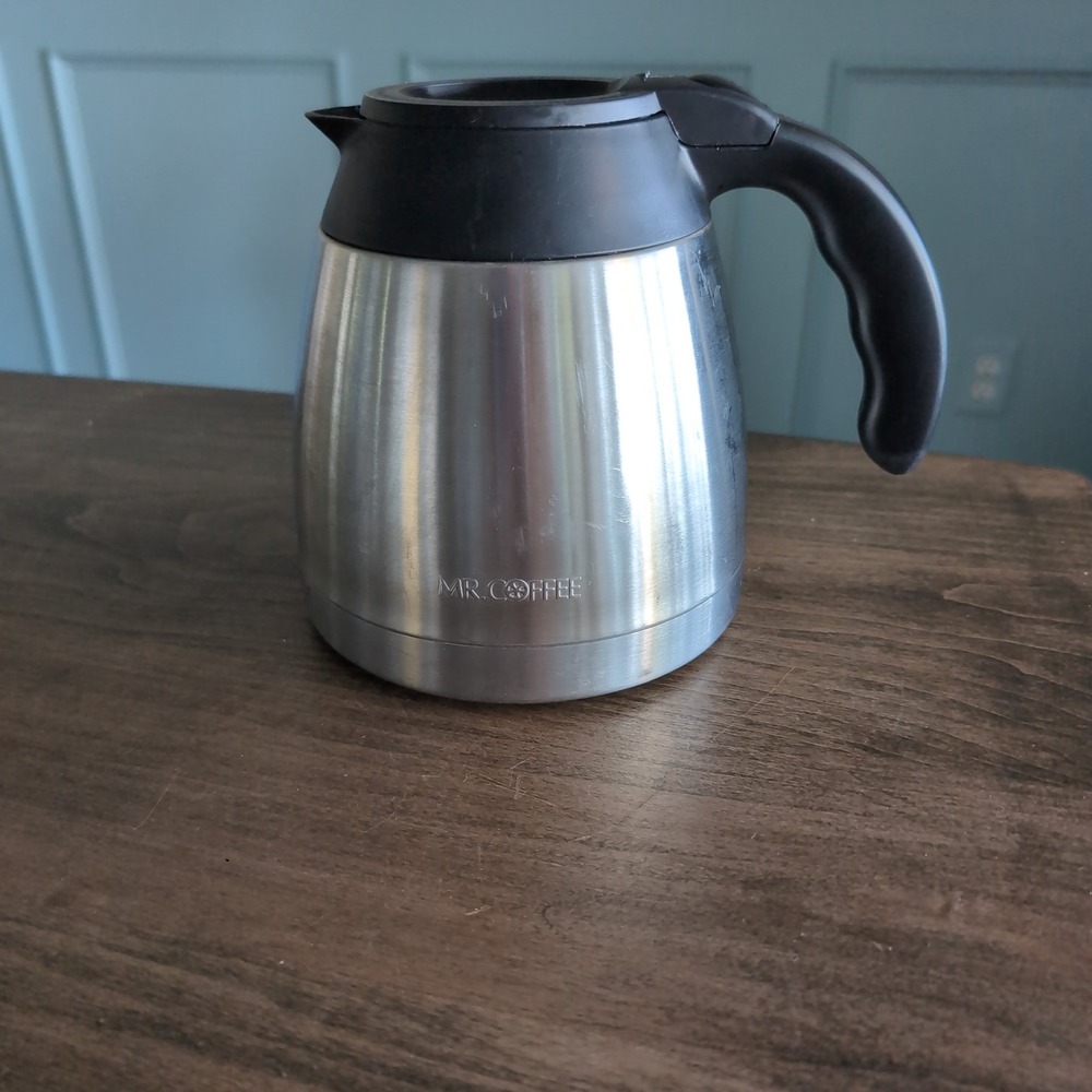 Mr. Coffee Thermal Carafe 10 Cup Silver Stainless Steel Insulated Pot